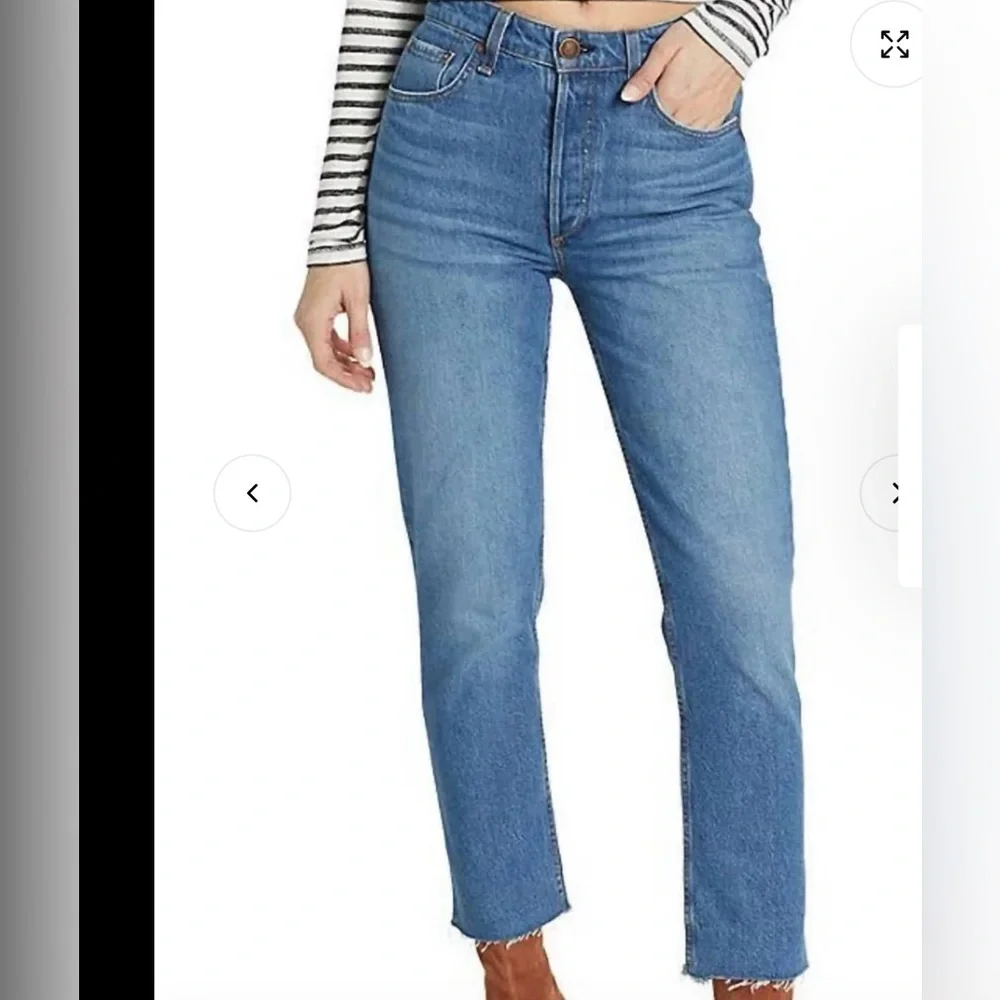 rag & bone High Rise Blue Jeans - Picture 1 of 7